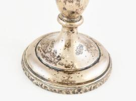 Ezüst (Ag) váza. Jelzett 182 g 23 cm