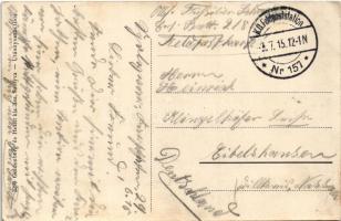 1915 Szolyva, Svalava, Svaljava, Szvaljava, Svaliava; vasútállomás. Goldenberg és Hecht kiadása / Ei...