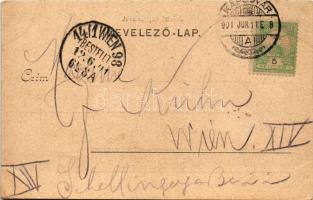 1901 Kaposvár, Nagyboldogasszony Székesegyház temploma, utca (EK)