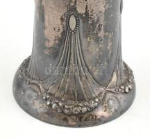 WMF jelzett ezüstözött szecessziós kiöntő, Kopással 23 cm,