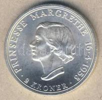 Dánia 1958. 2K Ag "Margit hercegnő születésnapja" T:2 Tanúsítvánnyal!