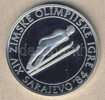Jugoszlávia 1983. 500D Ag "Téli olimpia-síugrás" T:PP