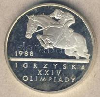 Lengyelország 1987. 500Zl Ag "Olimpia-lovaglás" T:PP