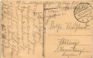 1917 Focsani, Foksány; Boulevard Karol / street view, shop of Stefan Barbulescu (wet damage)