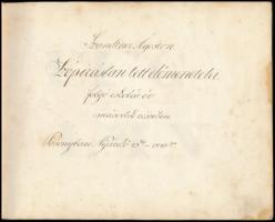 1846-1847 Szandtner Ágoston szépírásban tett előmenetelei mutattattak első félév vizsgálatkor 1846/7...