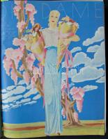 1932 A Die Dame c. női lap évfolyama aranyozott bőrgerinces kötésben kiváló állapotban / Complete year of the Dame womens` magazine, bound nicely