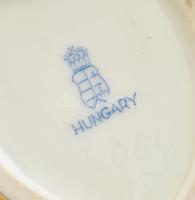 Herendi porcelán tétel, össz. 3 db: 2 db mini váza, m: 6 és 6,5 cm; 1 db bonbonier, m: 5 cm, mind ké...