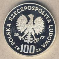 Lengyelország 1977. 100Zl Ag "Bölény" T:PP