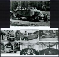 cca 1960 előtt készült felvételek autóbuszokról (külső-belső képek, karambolos, emeletes, távolsági,...