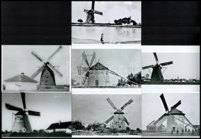 cca 1944 előtt készült felvételek szélmalmokról, a nagy kép érdekessége, hogy egymás szomszédságában...