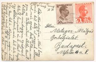 ~1930 Arad, Újarad, Aradul-nou; piac a fő téren, vásár, üzlet, templom / market, shops, church. phot...