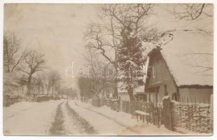 1916 Pózva (Zalaegerszeg), téli utcakép januárban. photo (EK)