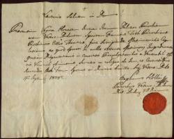 1808 Kollár István későbbi tribuniczi püspök autográf levele