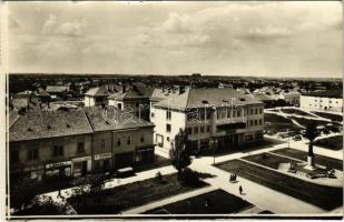 1960 Érsekújvár, Nové Zámky; Námestie / tér, üzletek / square, shops (kis szakadás / small tear)