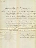 1870 Magyárevits Jeremiás későbbi püspök autográf levele