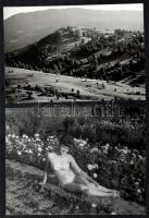 cca 1935 és cca 1980 között készült vintage fotók és fotóművészeti alkotások vegyes tétele, többsége...