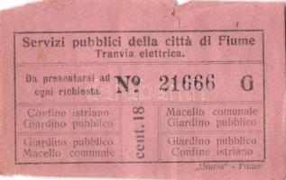 4db Fiume-Lovrana jegy