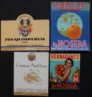 4db különböző italcimke