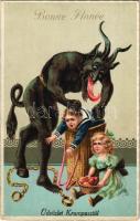 Bonne Année / Üdvözlet a Krampusztól / Krampus. LP 1041. litho