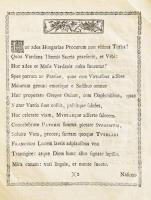 1787 Carmen illustrissimo ac reverendissimo domino francesco xaverio galatay 1787. Magno-varadinensi...