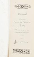 1908 Szecessziós táncrend a debreceni hentes és mészáros ifjúság juniálisán 14 cm