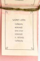 1922 Főiskolai hallgatók táncestélye táncrend 10 cm