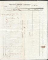 1857 Előfizetési fölhívás a Szépirodalmi Közlöny című új lapra, tájékoztató és előfizetési formanyom...