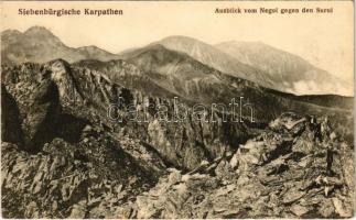 Erdélyi-Kárpátok, Siebenbürgische Karpathen; Ausblick vom Negoi gegen den Surul / kilátás a Negoj csúcsról / general view (EK)