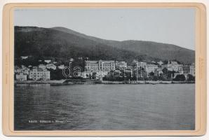 Abbazia, Opatija; v. Meer / from the sea. Stengel & Co. board photo (16,5 x 10,7 cm) (non PC)