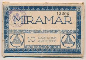 Trieste, Miramar - 10 pre-1945 interior postcards in their own case