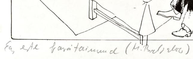 Szujó Zoltán (1944-1986): Egy este barátaimmal (M. Bulgakov), 1981. Tus, papír. Jelzett, paszpartuba...