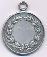 ~1930. "Korcsolya" kétoldalas, ezüstözött bronz díjérem füllel (36mm) T:AU patina