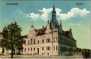 Karánsebes, Caransebes; Primaria / Városháza / town hall (fa)