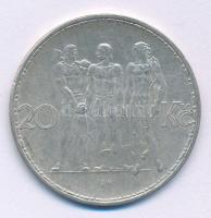 Csehszlovákia 1933. 20K Ag Ipar, mezőgazdaság, üzlet T:XF Czechoslovakia 1933. 20 Korun Ag Industry, Agriculture, Business C:XF  Krause KM#17