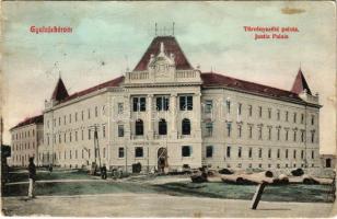 1913 Gyulafehérvár, Alba Iulia; M. kir. törvényszéki palota és fogház. Schäser Ferenc kiadása / court and prison (EB)