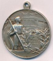 ~1930. Újpesti Torna Egylet 1885 kétoldalas ezüstözött bronz díjérem LUDVIG gyártói jelzéssel, füllel (35mm) T:AU patina