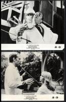 cca 1981 ,,A nindzsa színre lép című amerikai kalandfilm jelenetei és szereplői, 7 db vintage produkciós filmfotó ezüst zselatinos fotópapíron, a használatból eredő kisebb hibákkal, 18x24 cm