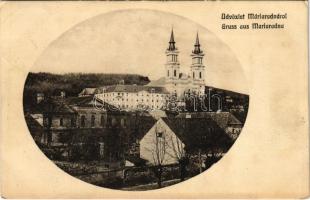 1917 Máriaradna, Radna (Lippa, Lipova); Kegytemplom, szálloda / pilgrimage church, hotel (EK)