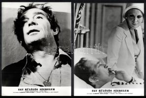 cca 1972 ,,Egy különös szerelem" című olasz film jelenetei és szereplői, (köztük Jean Seberg és...