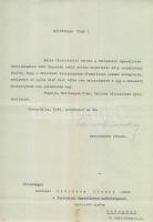 1934 Kelemen Krizosztom pannonhalmi főapát aláírt levele