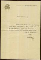 1911 Lukács László miniszterelnök aláírt levele