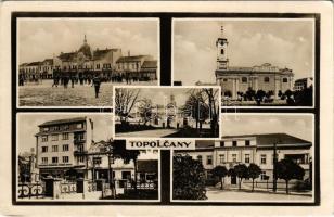 Nagytapolcsány, Topolcany; mozaiklap / multi-view postcard (Rb)