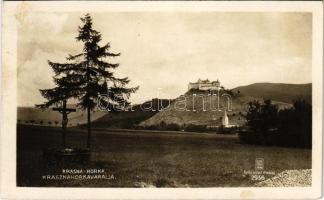 Krasznahorkaváralja, Krásnohorské Podhradie; Krasznahorka vára. Fuchs József kiadása / Hrad Krásna Horka / castle (fl)