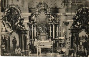 1917 Ábrány, Abranovce; Római katolikus templom, belső / Catholic church, interior