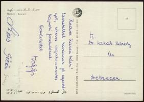 Tichy Lajos és Göröcs J. sajátkezű képeslapja Dr. Lakat Károlynak