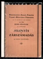 1936 A Rimamurány-Salgó-Tarjáni Vasmű-Részvény-Társaság 1935/36. üzletévi jelentése és zárszámadása. Műanyag mappában.