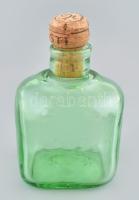 Horváth Márton (1941-2013): Palack. Kézzel készült, színezett üveg, hibátlan, üvegdugó nélkül, jelzé...