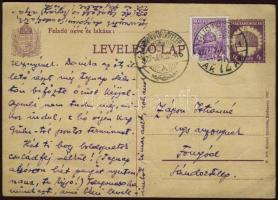 1927 Zágon István író, dramaturg, műfordító és színész aláírása levelezőlapon