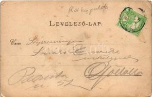 1911 Selmecbánya, Banská Stiavnica; Üdvözlet a Munkásotthonból. Joerges A. özv. és fia 62. / workers...