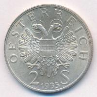 Ausztria 1935. 2Sch Ag "Karl Lueger" T:XF patina 
Austria 1935. 2 Schilling Ag "Karl...